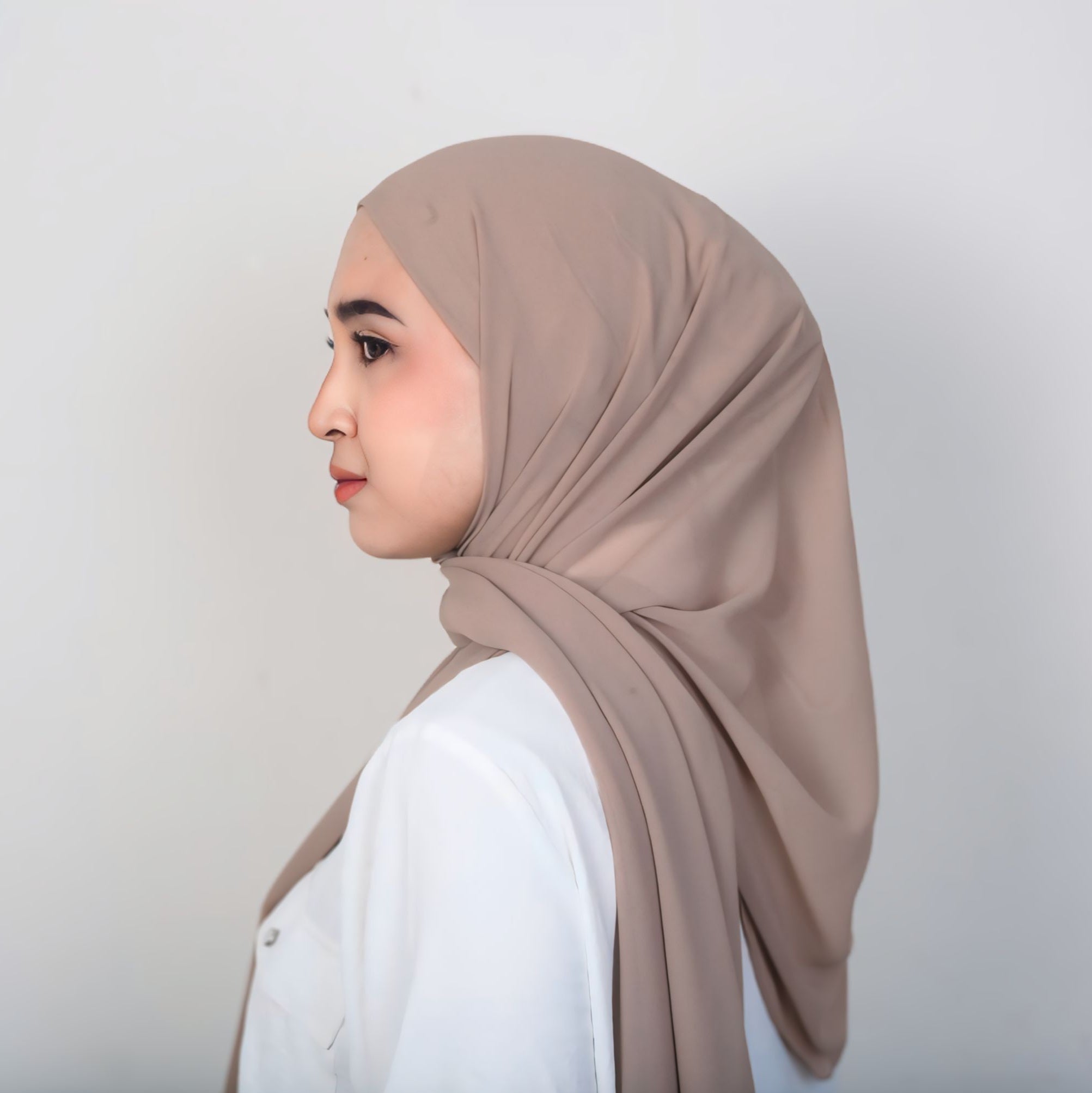 Image of Eclemix Rui Hijab Pashmina Inner Oval Polos